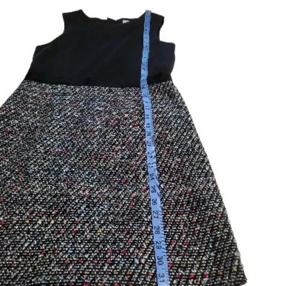 NWT Milly Minis Black Panel Dress in Size 14.
